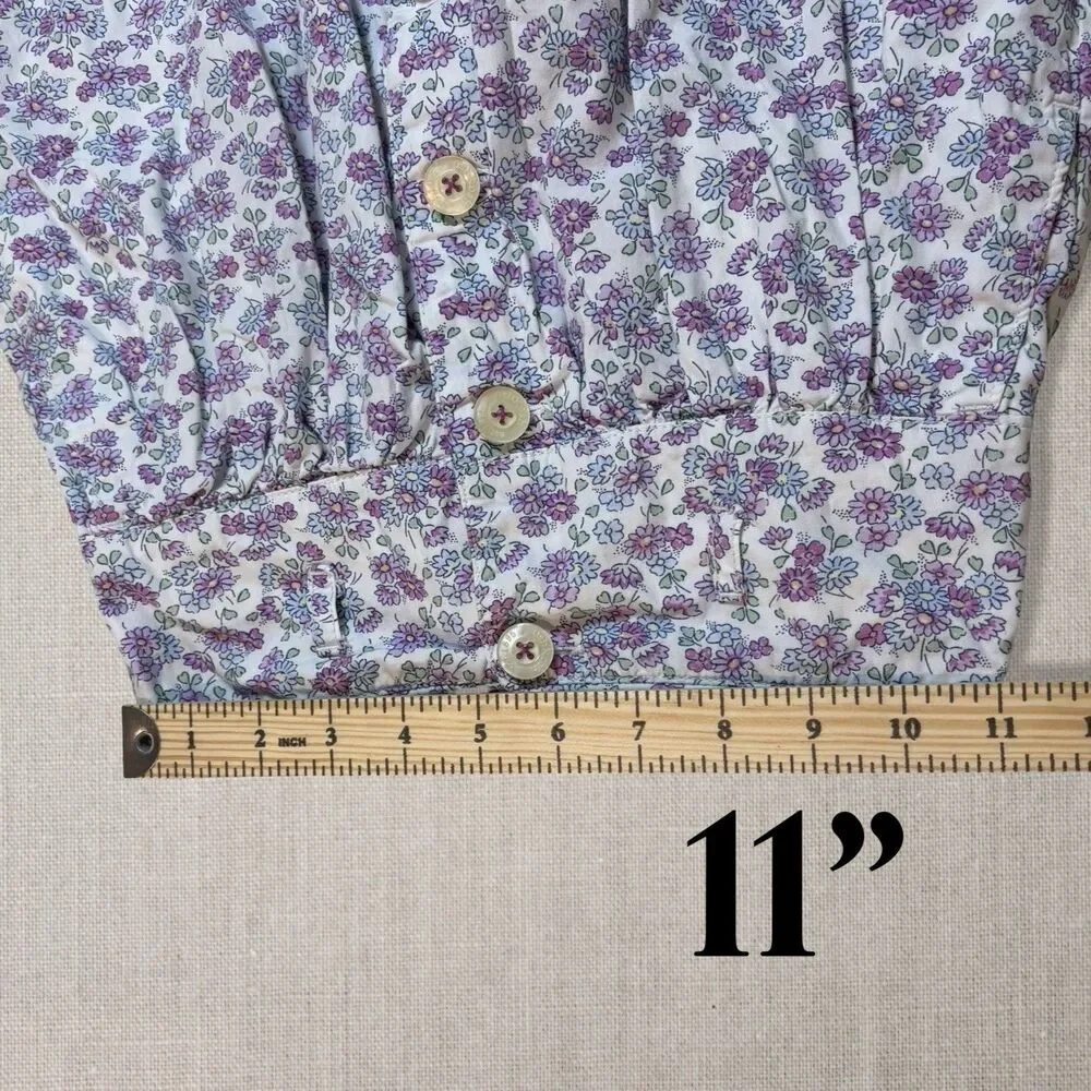 OshKosh B’gosh Girls Floral Button Front Skort Skirt Size 6X Cottagecore